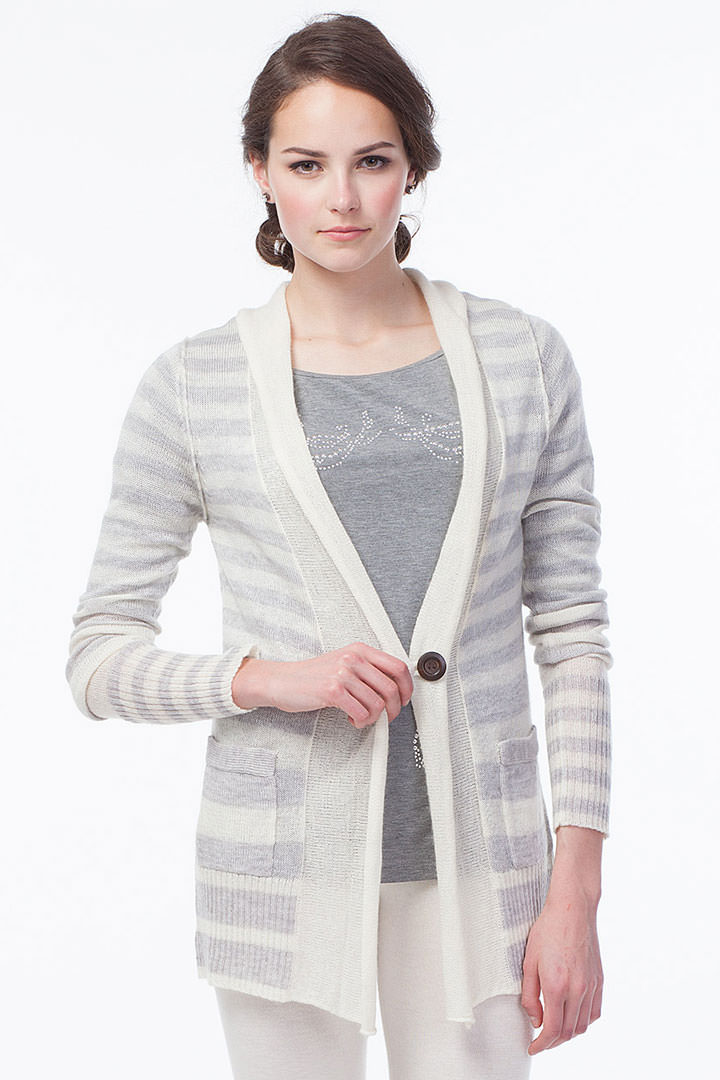 Фото товара 7559, жакет из тонкой пряжи