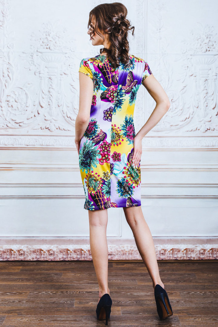 Фото товара 18785, платье с воротом качель