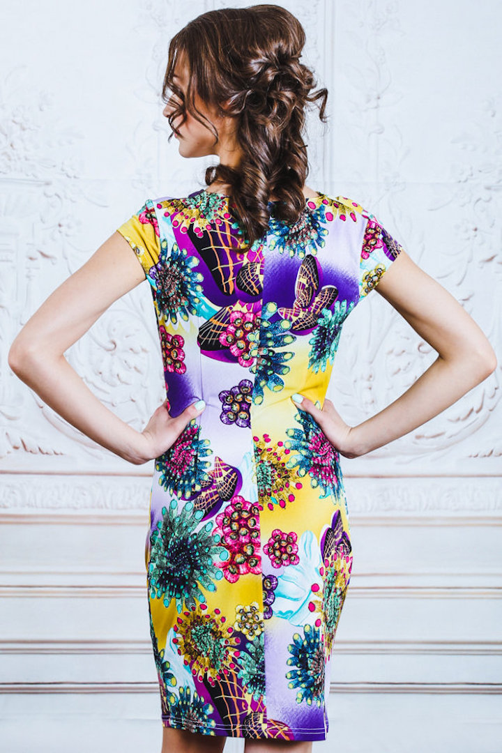 Фото товара 18786, платье с воротом качель